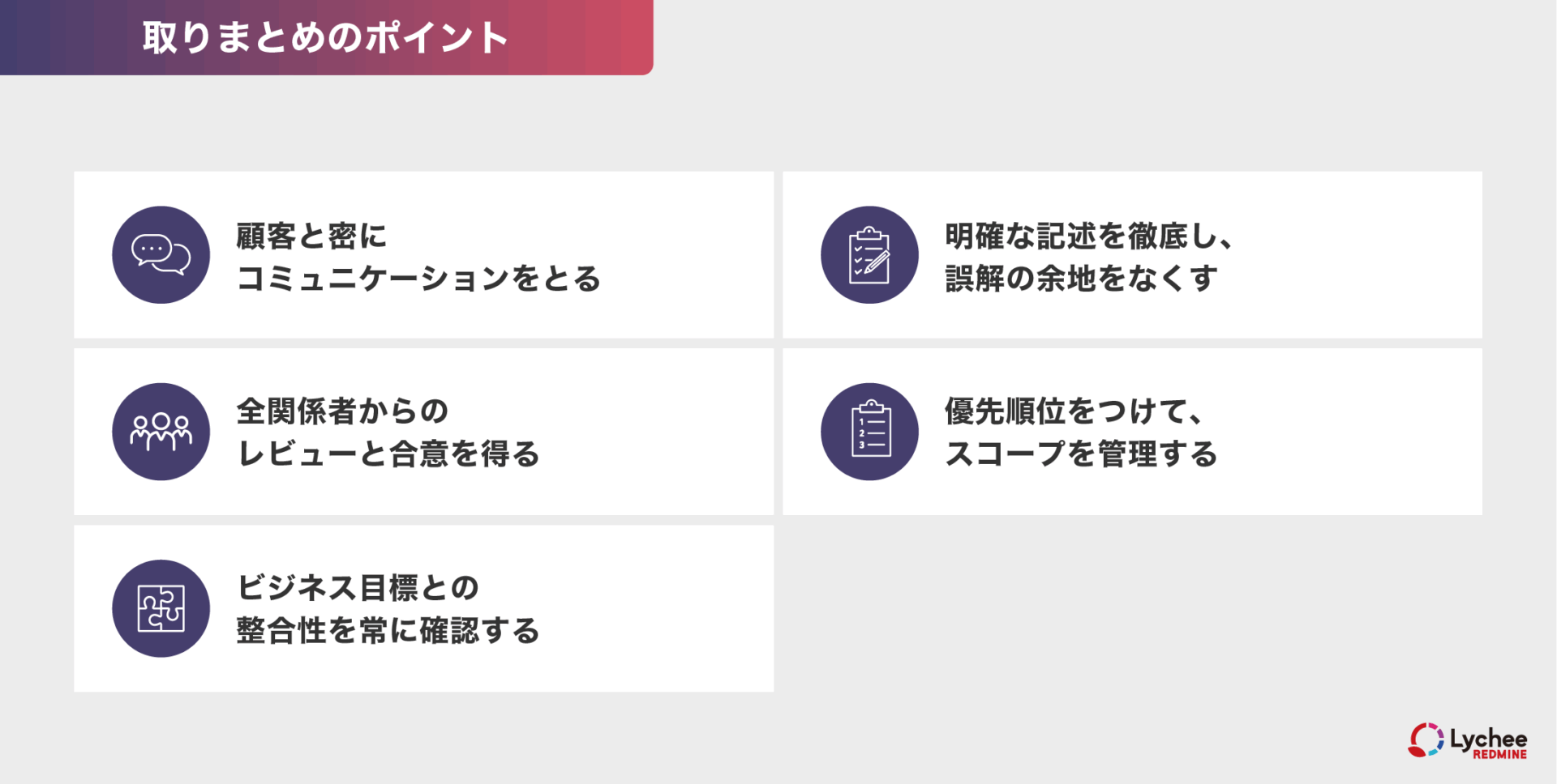 取りまとめのポイント